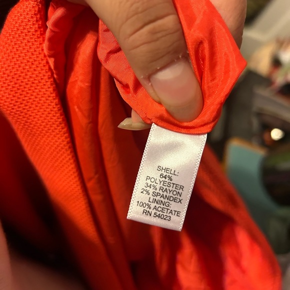 BANANA REPUBLIC ORANGE RETRO SKIRT - Picture 4 of 5